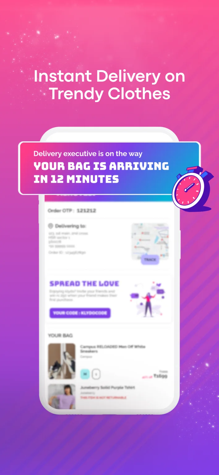 Klydo instant delivery campaign