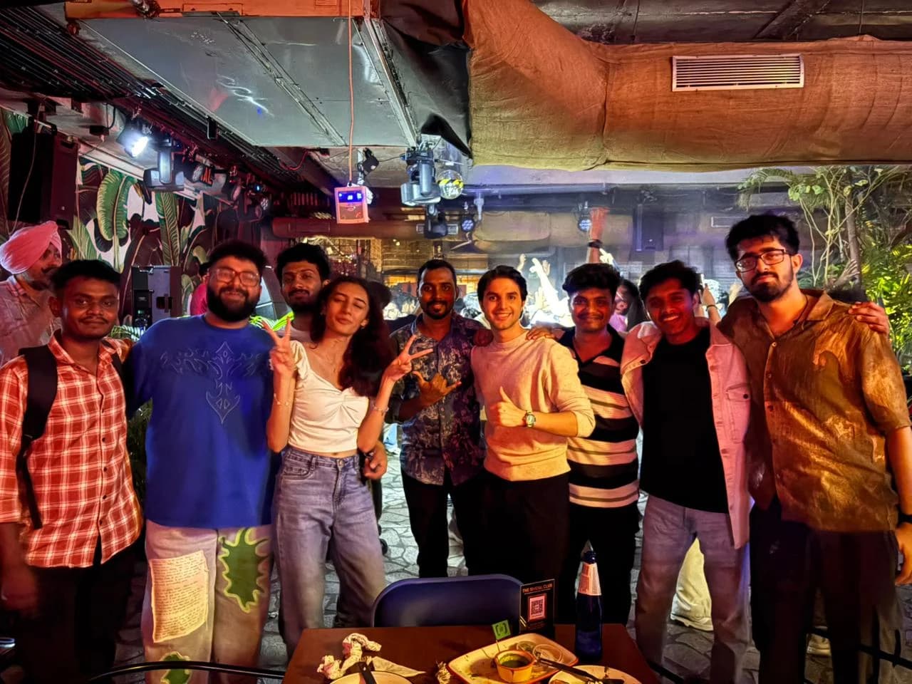 Members of the Klydo team together during an evening outing